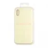 Чехол накладка для iPhone X/XS ORG Soft Touch (лимонный)