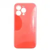 Чехол накладка для iPhone 13 Pro ORG Soft Touch с закрытой камерой (красный)