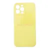 Чехол накладка для iPhone 13 Pro Max ORG Soft Touch с закрытой камерой (желтый)