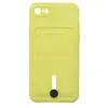 Чехол накладка для iPhone iPhone 7/8/SE 2020 SC304 с карманом для карты (желтый)