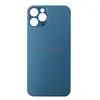 Задняя крышка для iPhone 12 Pro (широкий вырез под камеру/логотип) синяя