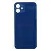 Задняя крышка для iPhone 12 (широкий вырез под камеру/логотип) синяя