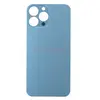 Задняя крышка для iPhone 13 Pro Max (широкий вырез под камеру/логотип) голубая