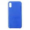Чехол накладка для iPhone X/XS ORG Soft Touch (синий)