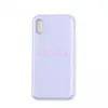 Чехол для iPhone X/Xs (силиконовый) фиолетовый