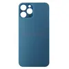 Задняя крышка для iPhone 12 Pro Max (широкий вырез под камеру/логотип) синяя