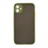 Чехол накладка для iPhone 11 PC041 (зеленый/черный)