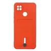 Чехол накладка для Xiaomi Redmi 9C SC304 с карманом для карты (красный)