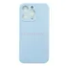 Чехол накладка для iPhone 13 Pro ORG Soft Touch с закрытой камерой (светло-голубой)