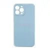 Чехол накладка для iPhone 13 Pro Max ORG Soft Touch с закрытой камерой (светло-голубой)