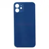 Задняя крышка для iPhone 12 (большое отверстие) синяя
