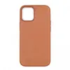 Чехол накладка MSafe для iPhone 12 mini экокожа LC011 (коричневый)