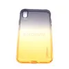 Чехол накладка для iPhone X/XS KST (серый/оранжевый)