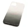 Чехол накладка для iPhone 11 Pro Max Gradient SC097 (черный/серебро)