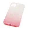 Чехол накладка для iPhone 11 Gradient SC097 (розовый/серебро)