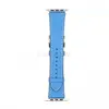 Ремешок для Apple Watch 42/44 мм. кожаный с классической пряжкой (синий)