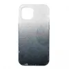 Чехол накладка для iPhone 12/12 Pro Gradient SC097 (черный/серебро)