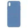 Чехол накладка для iPhone XS Max ORG Full Soft Touch (синий)