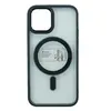 Чехол накладка для iPhone 12/12 Pro MagSafe SM004 (черный)