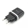 Сетевая зарядка Hoco C12 Smart + кабель Lightning (черное)
