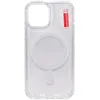 Чехол - накладка совместим с iPhone 12 Pro (6.1") "Magsafe" cиликон+пластик прозрачный
