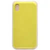 Чехол - накладка совместим с iPhone Xr "Soft Touch" лимонный 41 /с логотипом/
