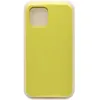 Чехол - накладка совместим с iPhone 12/12 Pro (6.1") "Soft Touch" лимонный 41 /с логотипом/