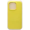 Чехол - накладка совместим с iPhone 14 Pro "Soft Touch" лимонный 41 /с логотипом/