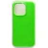 Чехол - накладка совместим с iPhone 14 Pro "Soft Touch" зеленый 66 /с логотипом/