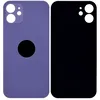 Стекло задней крышки совместим с iPhone 12 фиолетовый /увеличенный вырез камеры/