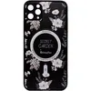 Чехол - накладка совместим с iPhone 11 Pro (5.8") "Flowers" c Magsafe силикон + пластик Вид 1