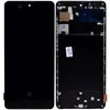Дисплей совместим с Samsung SM-A715F/Galaxy A71 + тачскрин + рамка черный OLED (orig size)