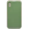 Чехол - накладка совместим с iPhone Xr "Soft Touch" пыльно-зеленый 1 /с логотипом/