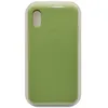 Чехол - накладка совместим с iPhone X/Xs "Soft Touch" пыльно-зеленый 1 /с логотипом/