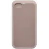 Чехол - накладка совместим с iPhone 7/8/SE "Soft Touch" светло-розовый /с логотипом/