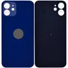 Стекло задней крышки совместим с iPhone 12 orig Factory синий /увеличенный вырез камеры/