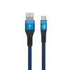 Кабель USB - micro USB YOLKKI Pro 06 синий (1м) /max 2,1A/