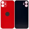 Стекло задней крышки совместим с iPhone 12 mini красный /увеличенный вырез камеры/  AA