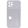 Чехол - накладка совместим с iPhone 11 Pro (5.8") силикон прозрачный с кардхолдером Вид 2