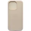 Чехол - накладка совместим с iPhone 15 Pro "Soft Touch" молочный 11 /с логотипом/