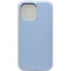 Чехол - накладка совместим с iPhone 15 Pro Max "Soft Touch" пыльно-голубой 44 /с логотипом/