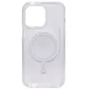 Чехол - накладка совместим с iPhone 14 Pro Max "Magsafe" cиликон+пластик прозрачный