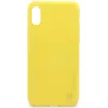 Чехол - накладка совместим с iPhone Xs Max YOLKKI Rivoli силикон желтый