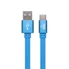 Кабель USB - TYPE-C YOLKKI Trend 01 голубой (1м) /max 2A/