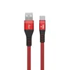 Кабель USB - TYPE-C YOLKKI Pro 06 красный (1м) /max 2,1A/