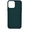 Чехол - накладка совместим с iPhone 13 Pro (6.1") YOLKKI Alma силикон матовый темно-зеленый (1мм)