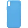 Чехол - накладка совместим с iPhone Xr YOLKKI Alma силикон матовый голубой (1мм)