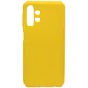 Чехол - накладка совместим с Samsung Galaxy A13 4G YOLKKI Alma cиликон матовый желтый (1мм)