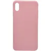 Чехол - накладка совместим с iPhone Xs Max YOLKKI Alma силикон матовый светло-розовый (1мм)