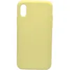 Чехол - накладка совместим с iPhone X/Xs "Soft Touch" светло-желтый /без лого/